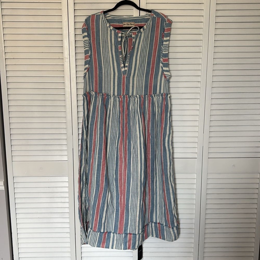 We The Free Surf Stripe Maxi Top, S, Red Combo, NWOT - Picture 5 of 8